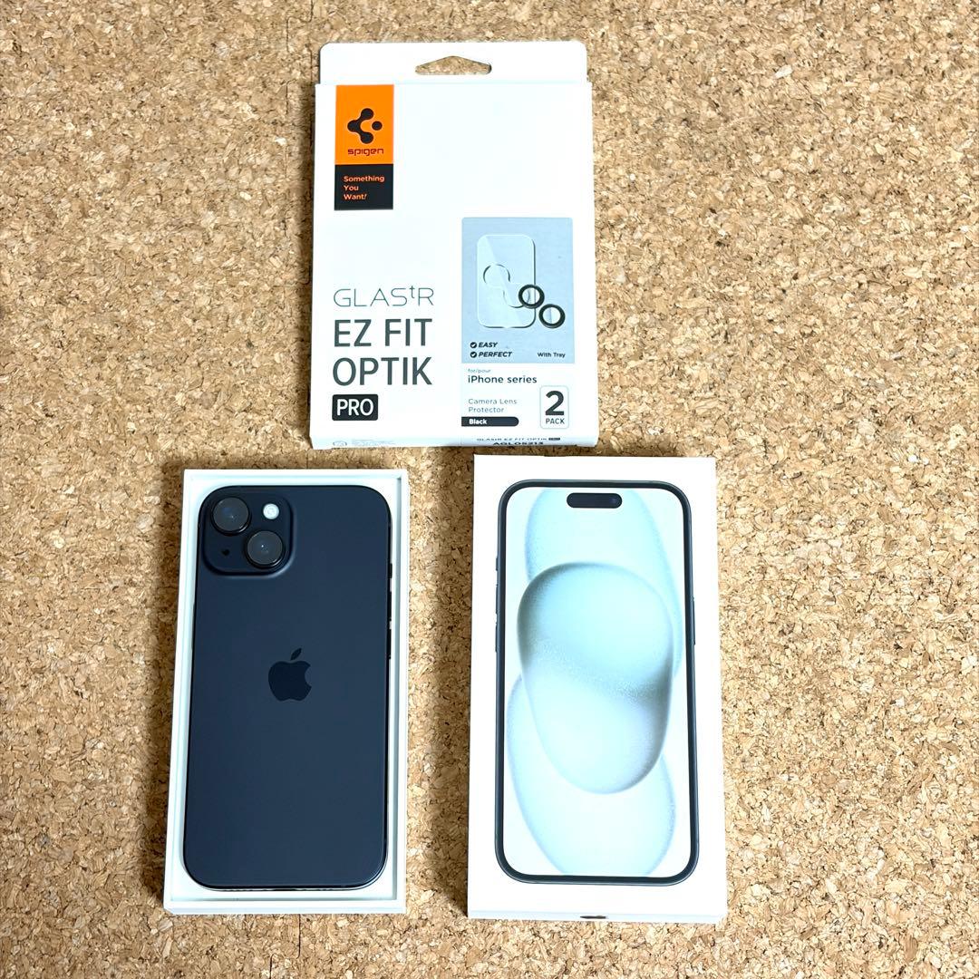 iPhone15 256gb simフリー 2025年12月本体交換品 極美品
