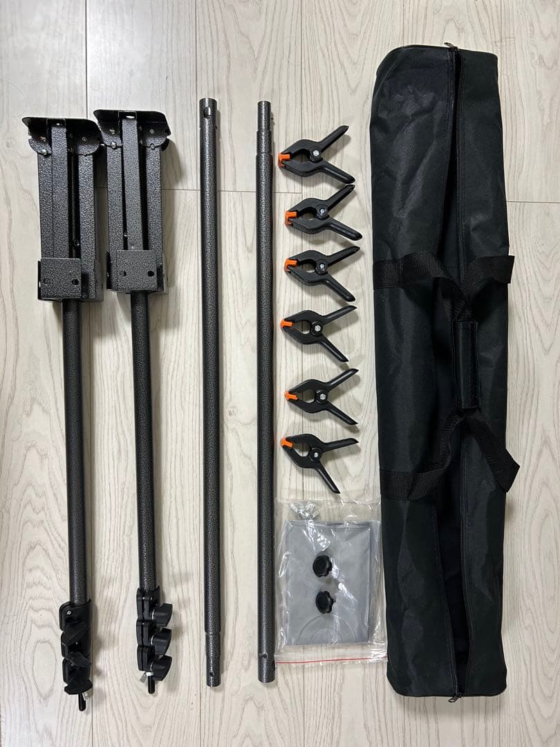 撮影背景紙用スタンドキットと背景紙８枚