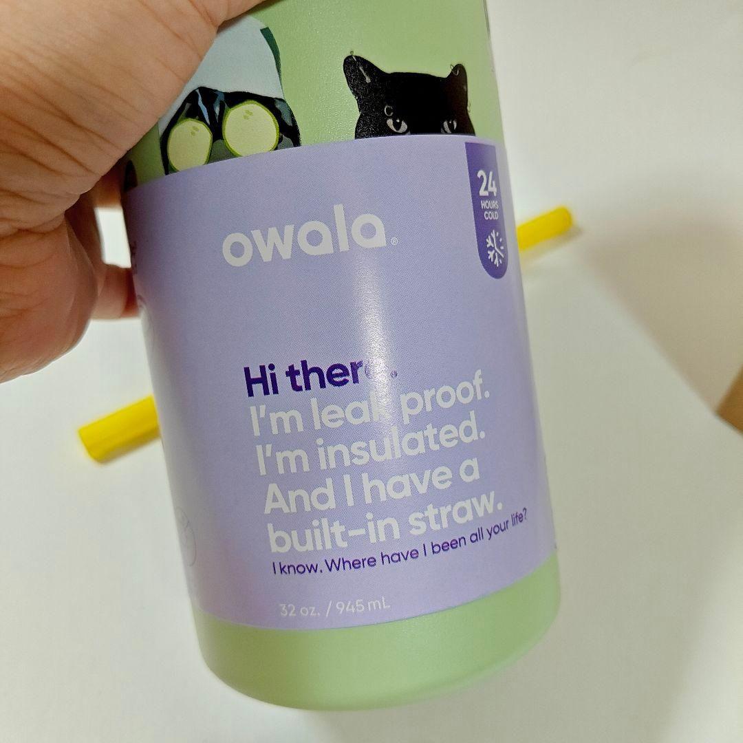 新品 Urban Outfitters限定 owala水筒 猫柄32ozネコ