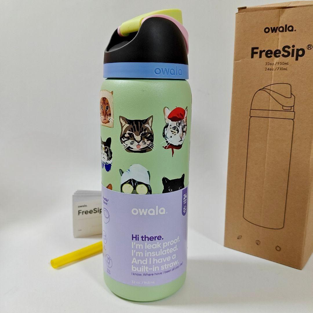 新品 Urban Outfitters限定 owala水筒 猫柄32ozネコ
