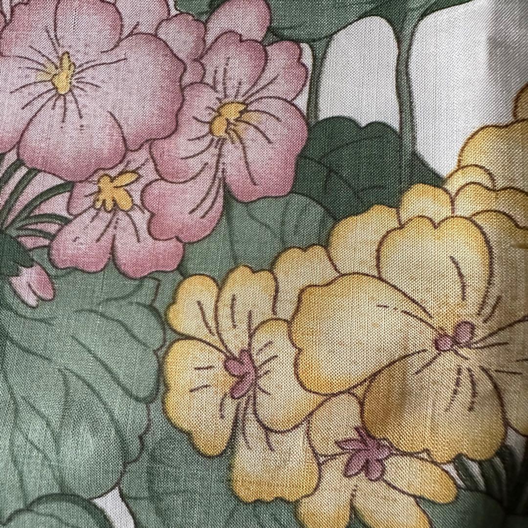 1974様感謝‼️マダム愛蔵品絹製クッションカバー　フランス製品　手染め工房手作り