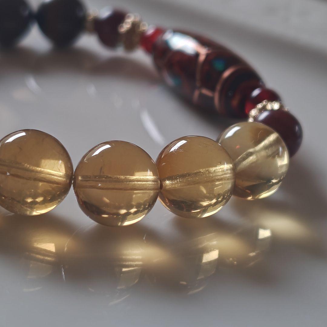 大漆オパール亀甲天珠、ボルダーオパール、イエローフローライト、アンデシンetc.