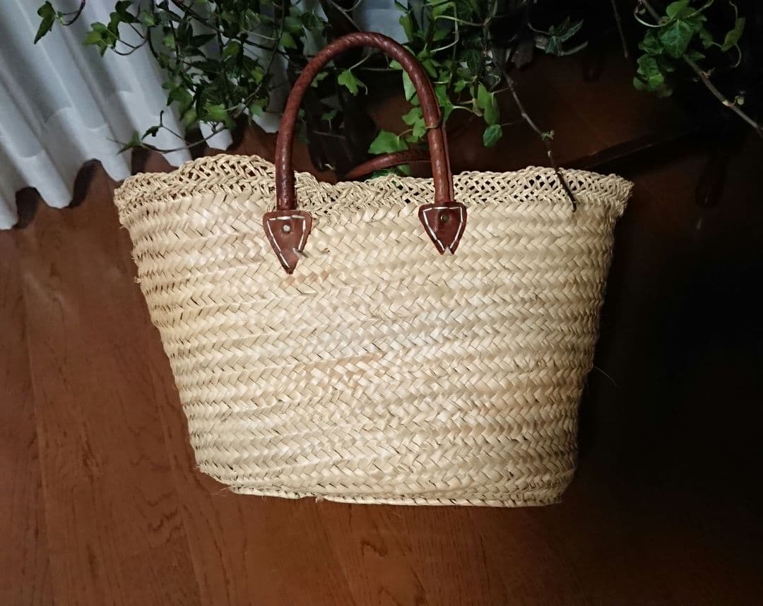 夏 かご 梨花 モロッコ マルシェかご バッグ トート エコバッグ マイバッグ