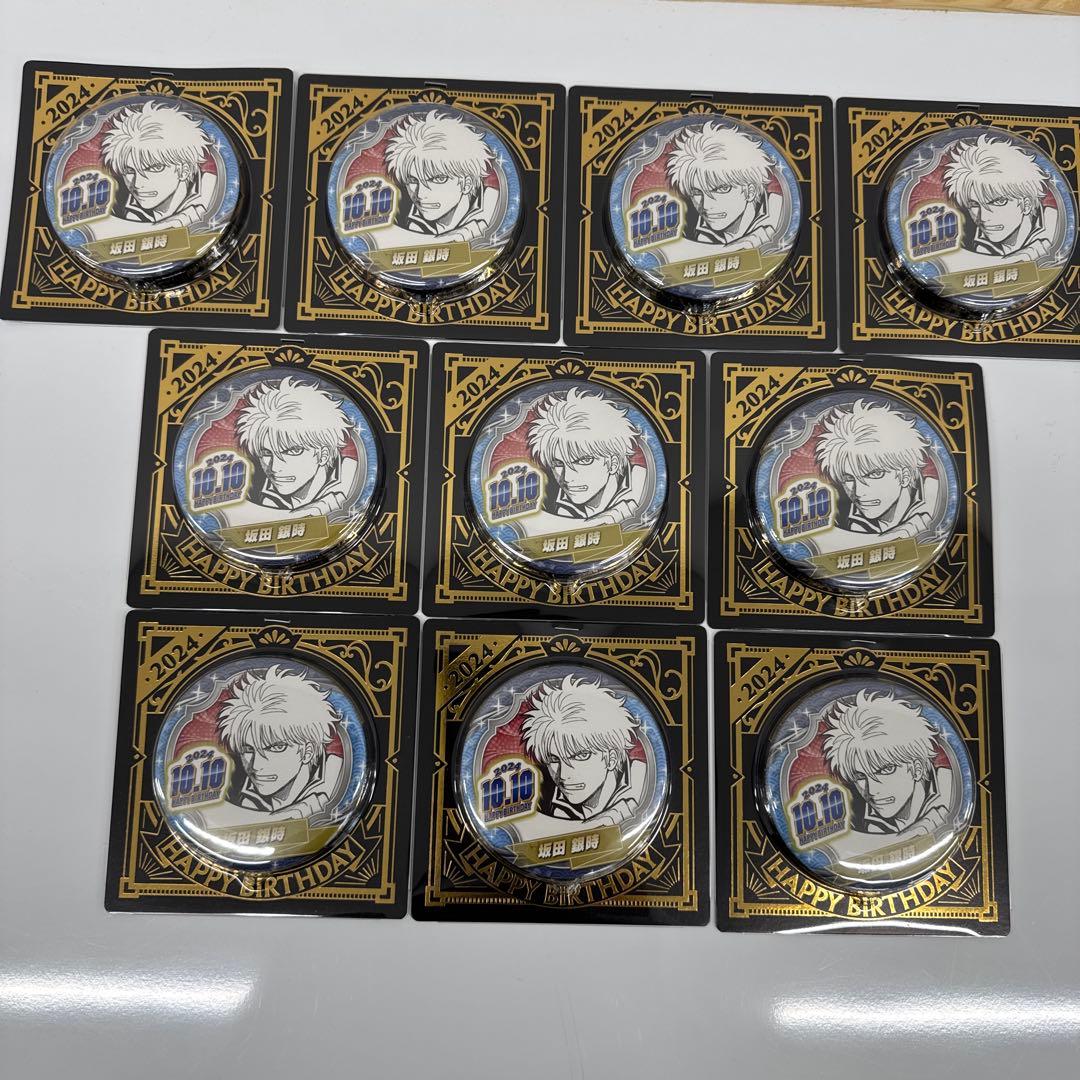 【ONE PIECE】エース+【銀魂】坂田　バースデイ缶バッジセット