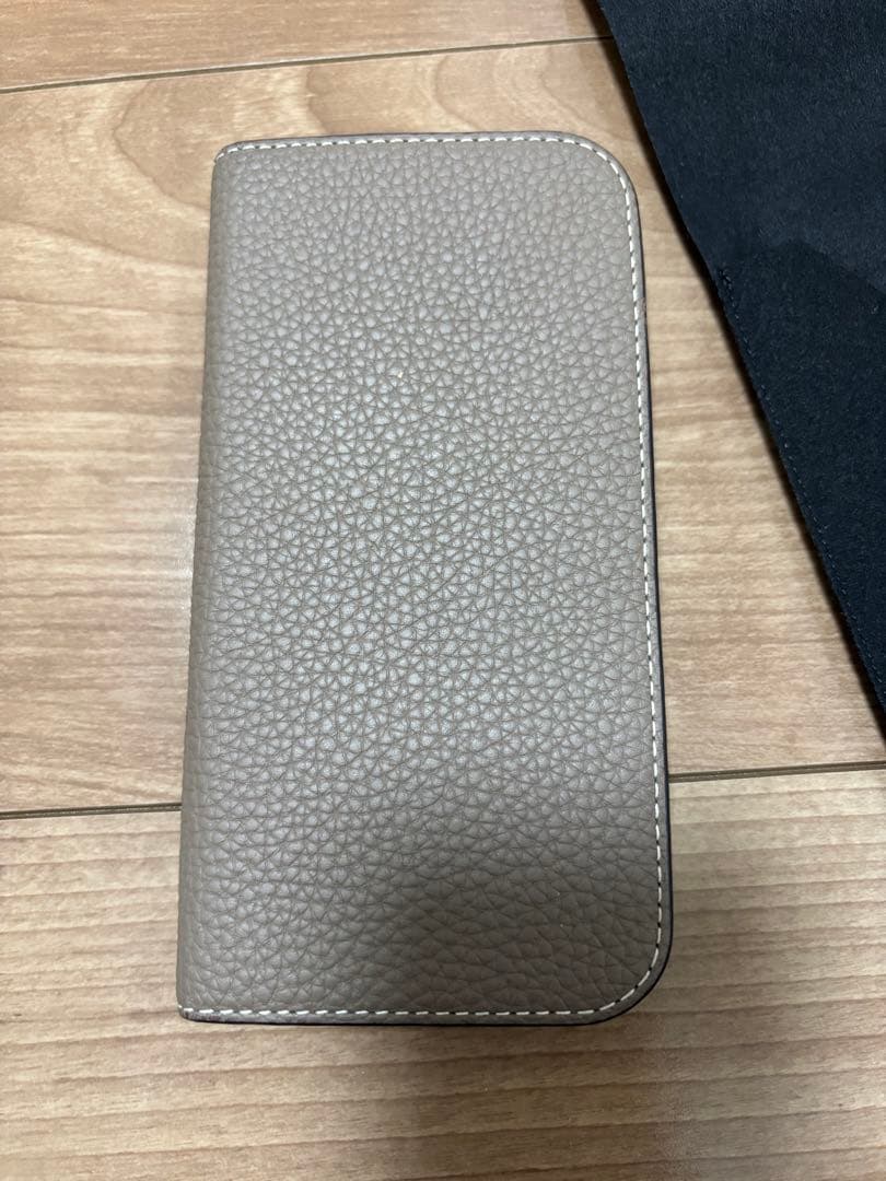 BONAVENTURA 手帳型iPhone15ケース グレー　箱付き