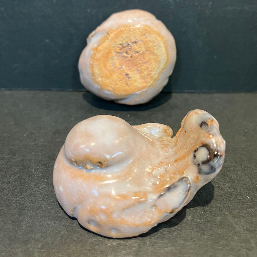 人間国宝　三輪休和 (十代 三輪休雪) 萩　雀　香合 共箱 茶道具