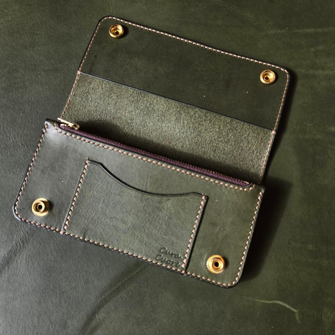 282ロング　トラッカーウォレット LINEA VASCA Liscio