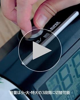 【起きれないあなたに】SEIKO セイコー ライデン 電波 時計 NR523K