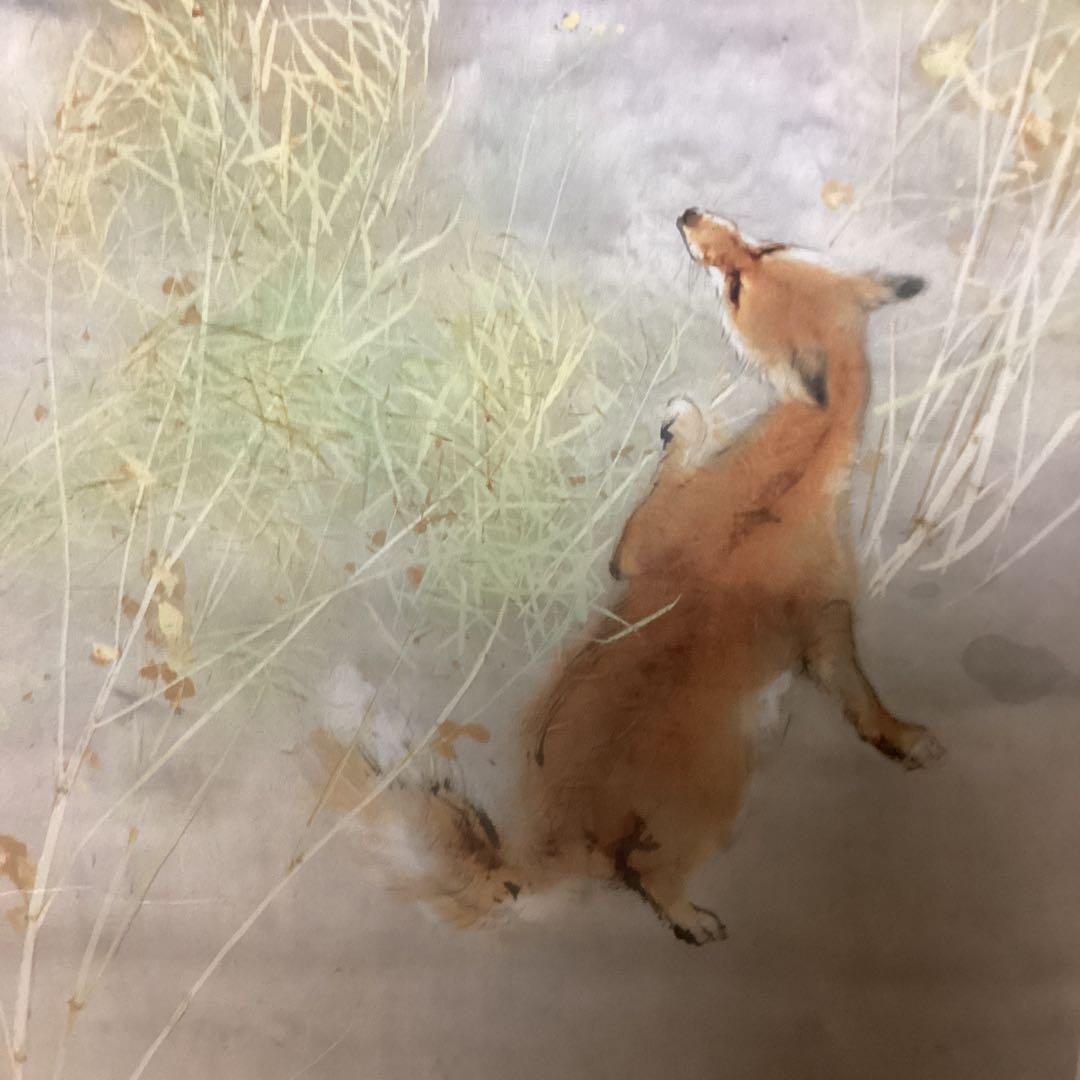 竹内栖鳳　　昭和3年作　【　おぼろ月　】　　大塚巧藝社　複製画　　額装仕立て