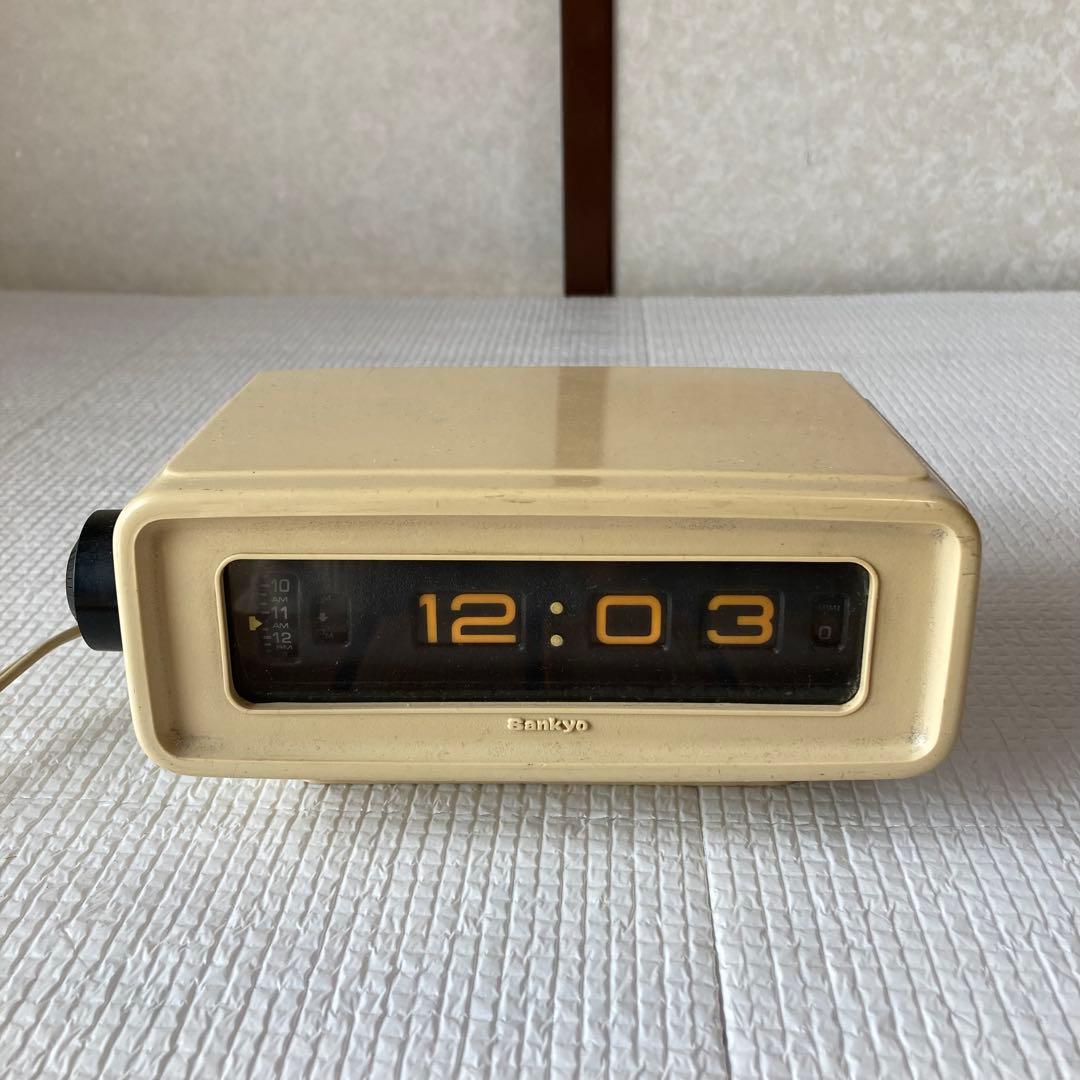 TS74 希少 Sankyo パタパタ時計 MODEL 303Z 当時物 レトロ