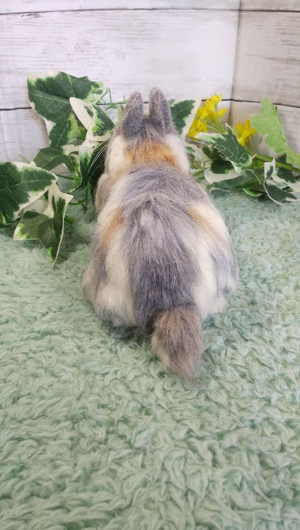 羊毛フェルト うさぎ ネザーランド・ドワーフ ハンドメイド ぽぽ
