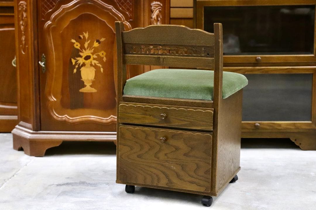 GMHF69○パリの雑貨屋 インテルナ南條 キャスターチェア 椅子 チェア フ