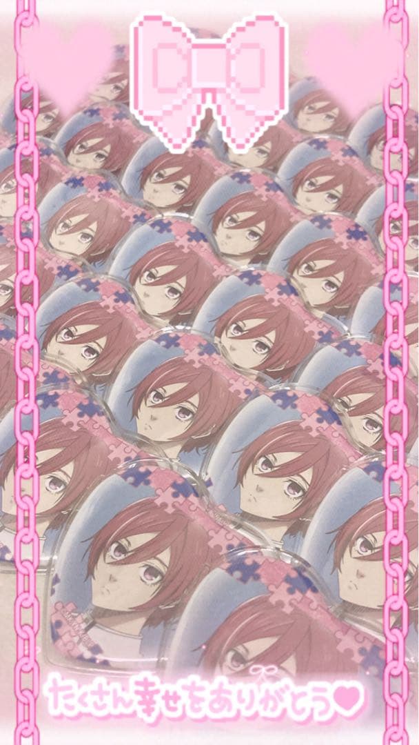 ブルーロック A4痛バ /ハート缶バッジ 千切豹馬 幼少期