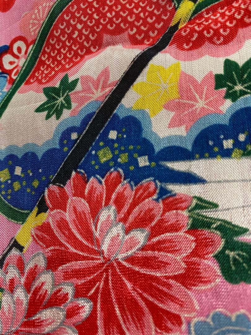 No.151アンティーク子供着物正絹七五三着丈121.5センチ裄丈64.5センチ