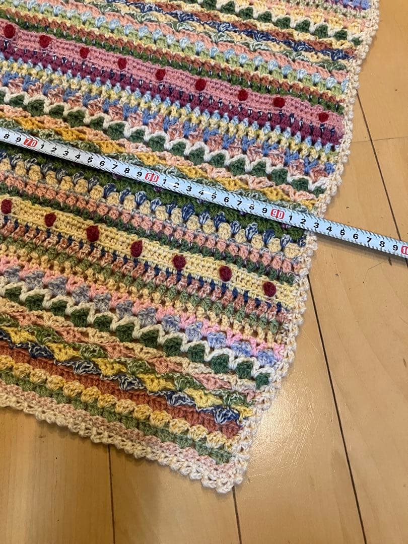 『ブランケット』フェリシモ 毛糸〜手編み〜マルチカバー