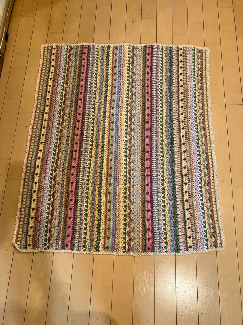 『ブランケット』フェリシモ 毛糸〜手編み〜マルチカバー