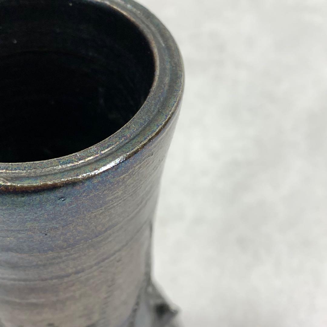 花生 月形那比古 大陶坊 全長22.2cm 花瓶 花入 インテリア