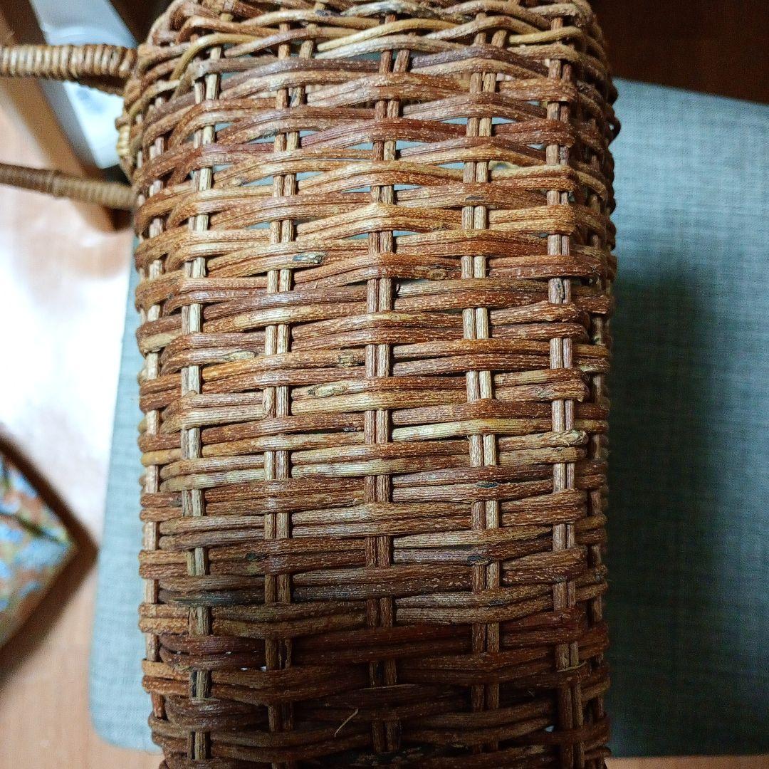 あけび　編み込みデザインかごバッグ