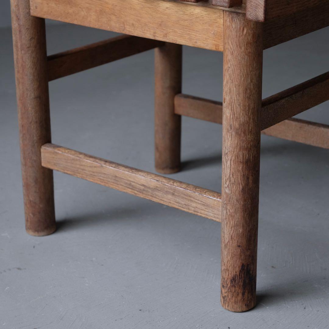 楢材 ダイニングチェア A　ローチェア キッズチェア 椅子 ヴィンテージ レトロ