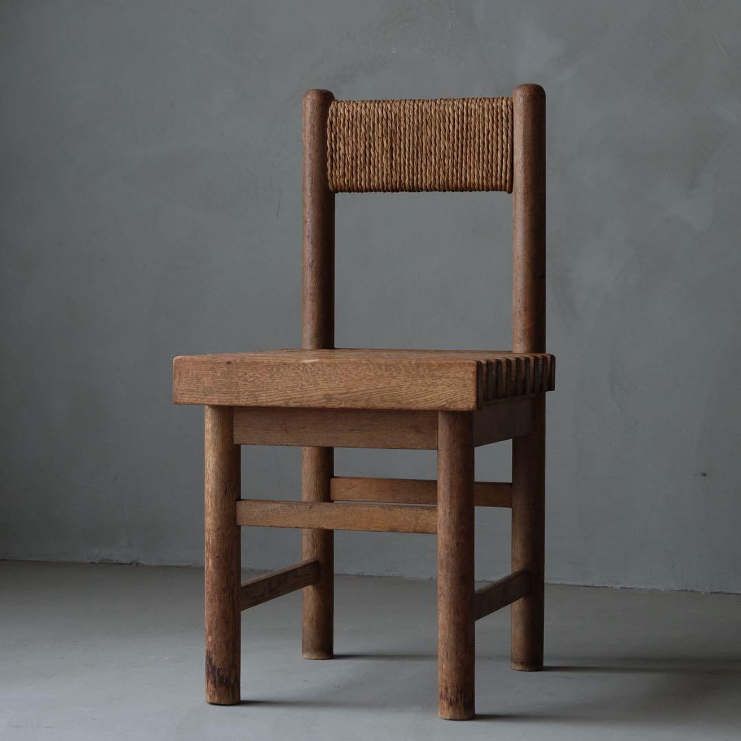 楢材 ダイニングチェア A　ローチェア キッズチェア 椅子 ヴィンテージ レトロ