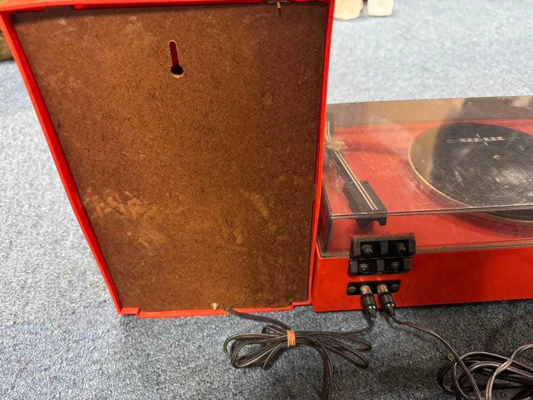 昭和レトロ　ナショナル　レコードプレーヤー　SF–448 レッド　ステレオ