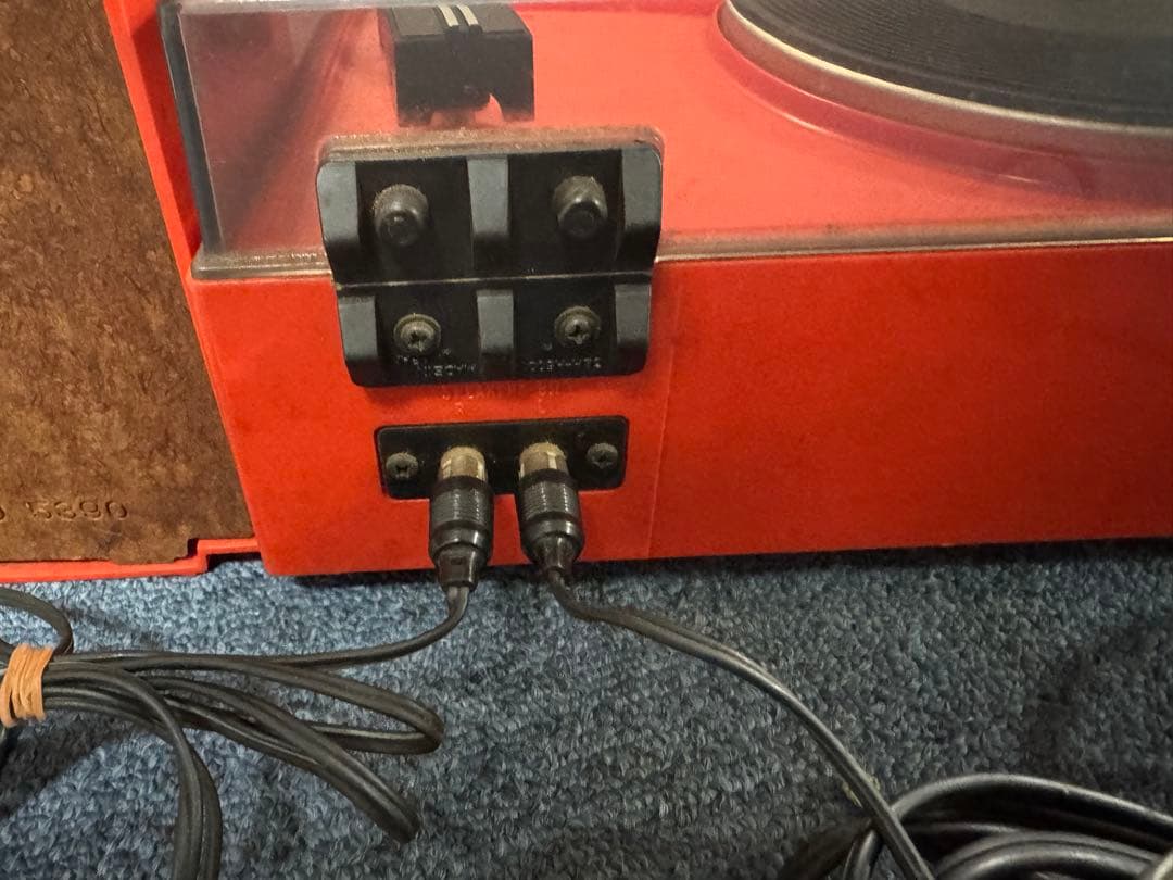 昭和レトロ　ナショナル　レコードプレーヤー　SF–448 レッド　ステレオ