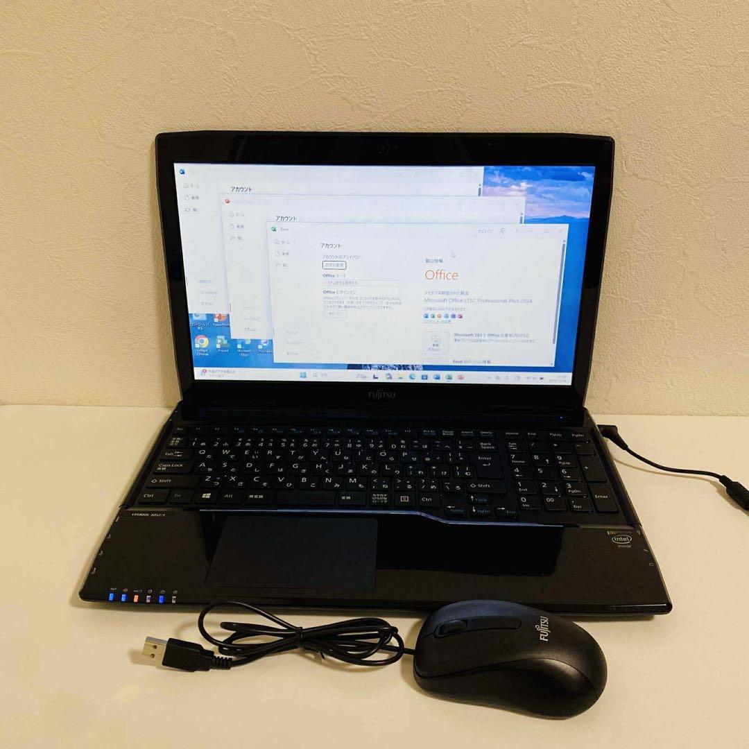 Y920 富士通ノートパソコンWEBカメラSSD高速Windows11オフィス付