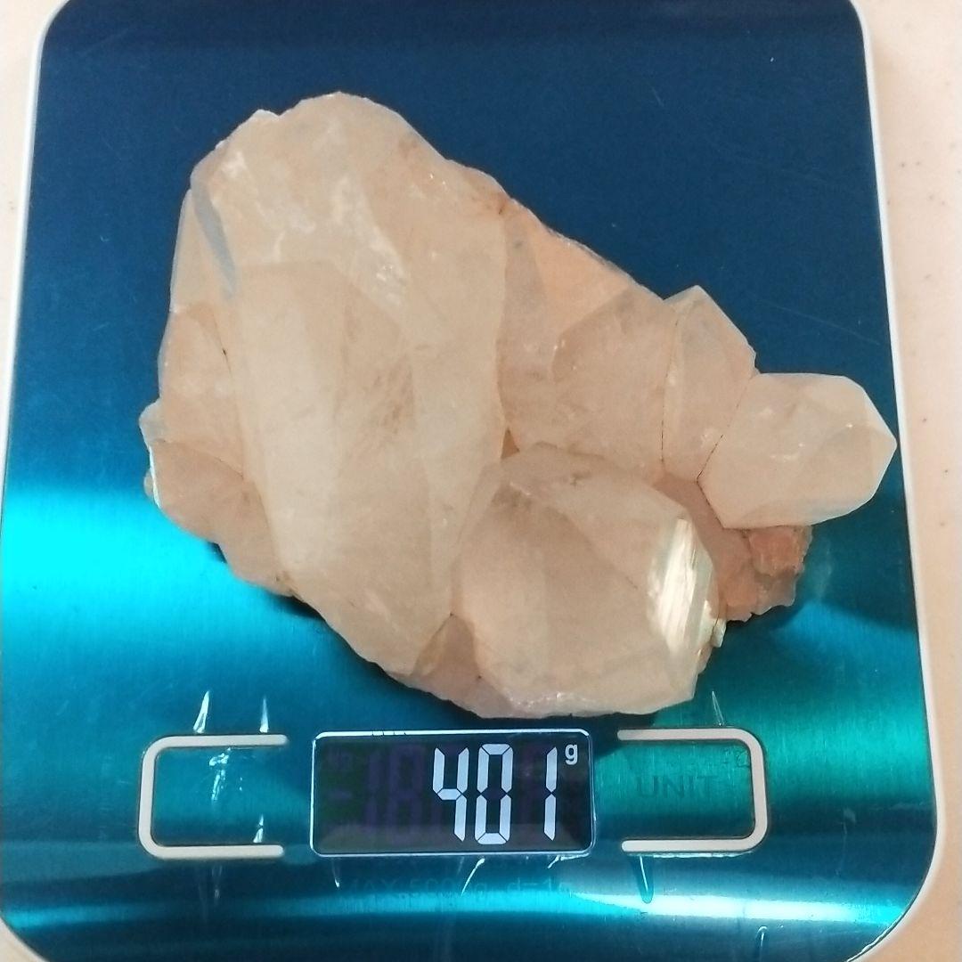 ピンク水晶 クラスター 401g