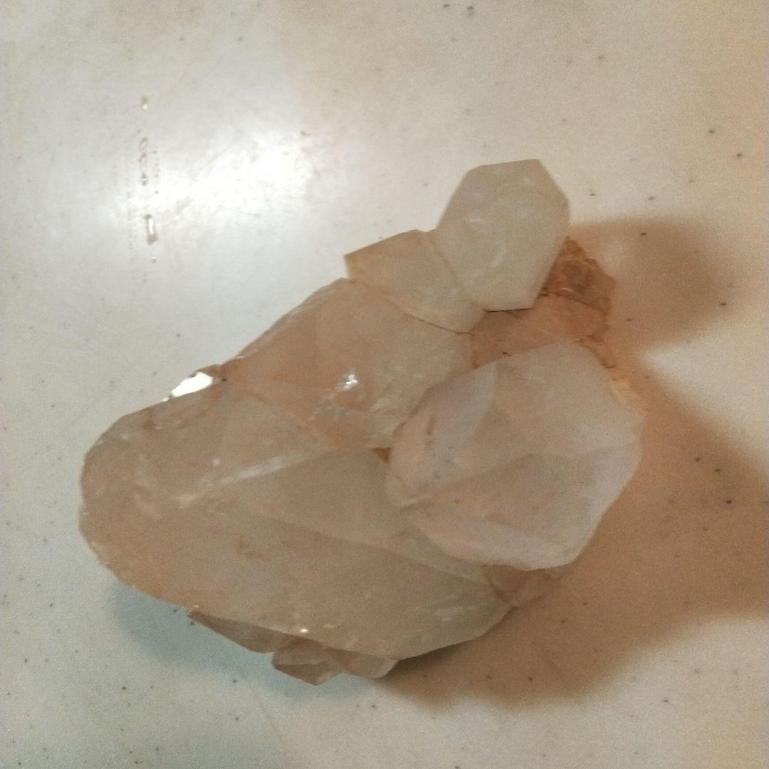 ピンク水晶 クラスター 401g