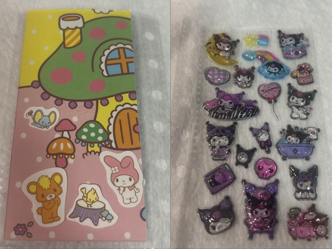 サンリオ ボンボンドロップシール 完成品　シール帳　引退品　うるちゅるシール