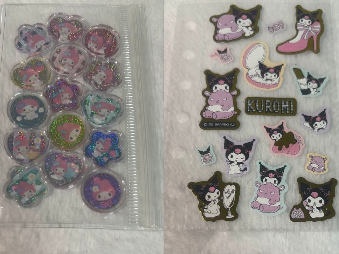 サンリオ ボンボンドロップシール 完成品　シール帳　引退品　うるちゅるシール