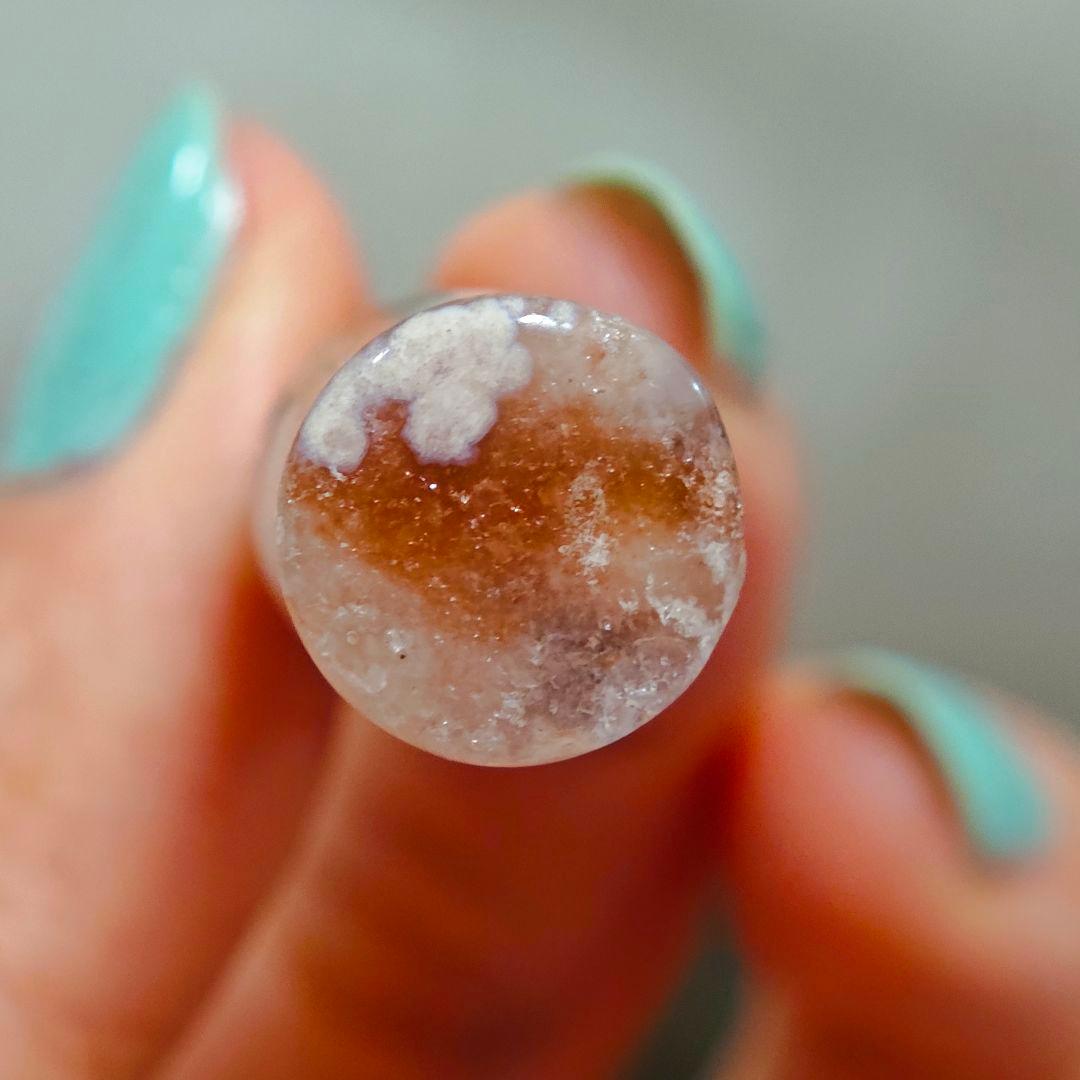 ​【希少・一点物】桜メノウ コーラ瓶 モチーフ 天然石 桜瑪瑙 唯一無二✨