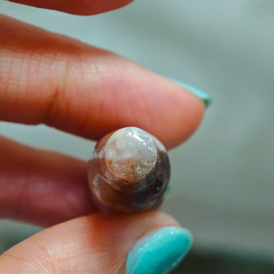 ​【希少・一点物】桜メノウ コーラ瓶 モチーフ 天然石 桜瑪瑙 唯一無二✨