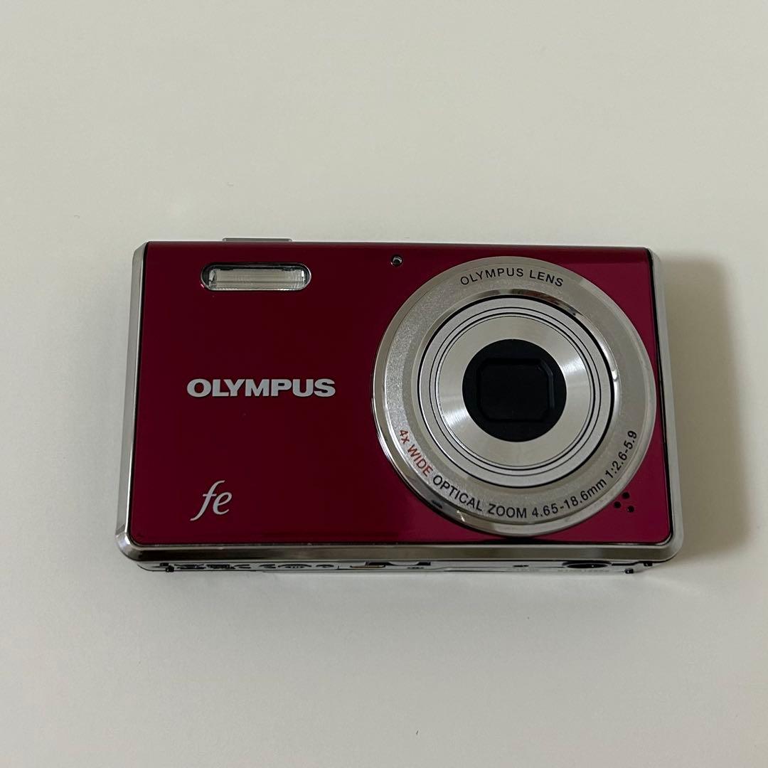 【動作確認済み】OLYMPUS Fe-4000 ピンク デジタルカメラ