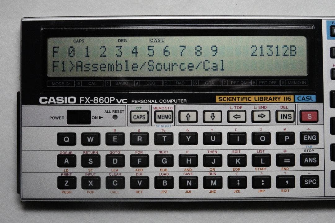 CASIO 　ポケットコンピューター　FX860PVC