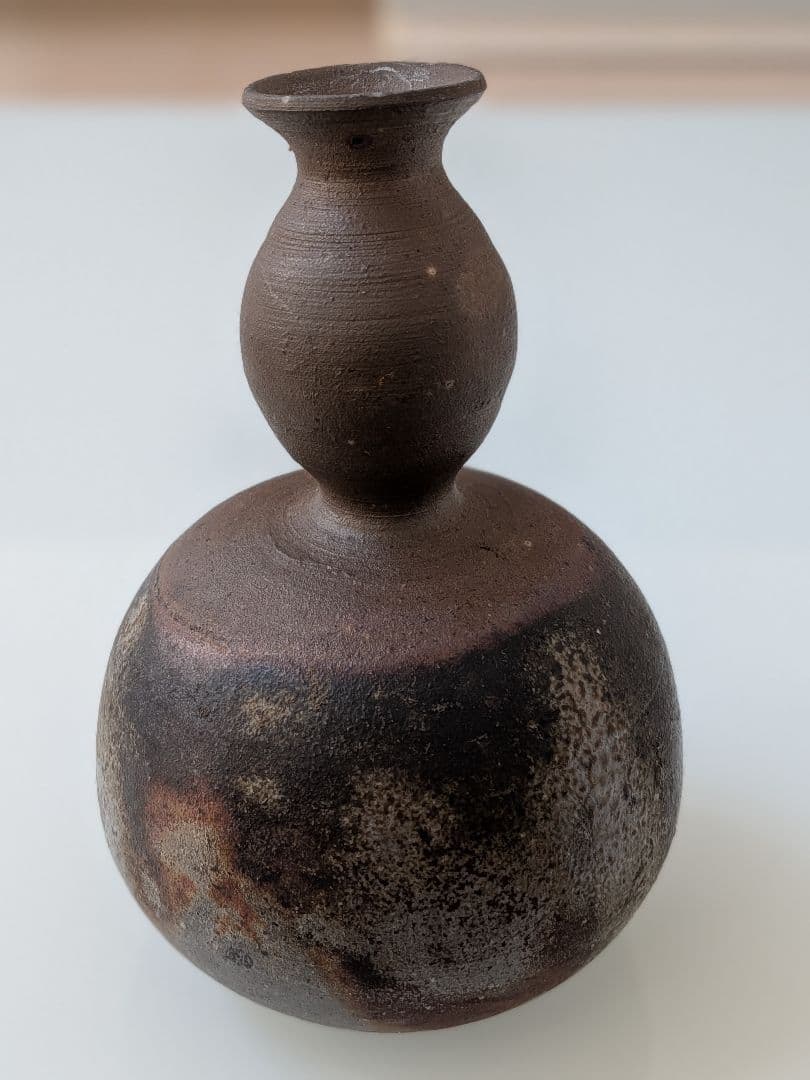 備前焼 一輪挿し 瓢箪（ひょうたん）型 花瓶 花器 陶印あり