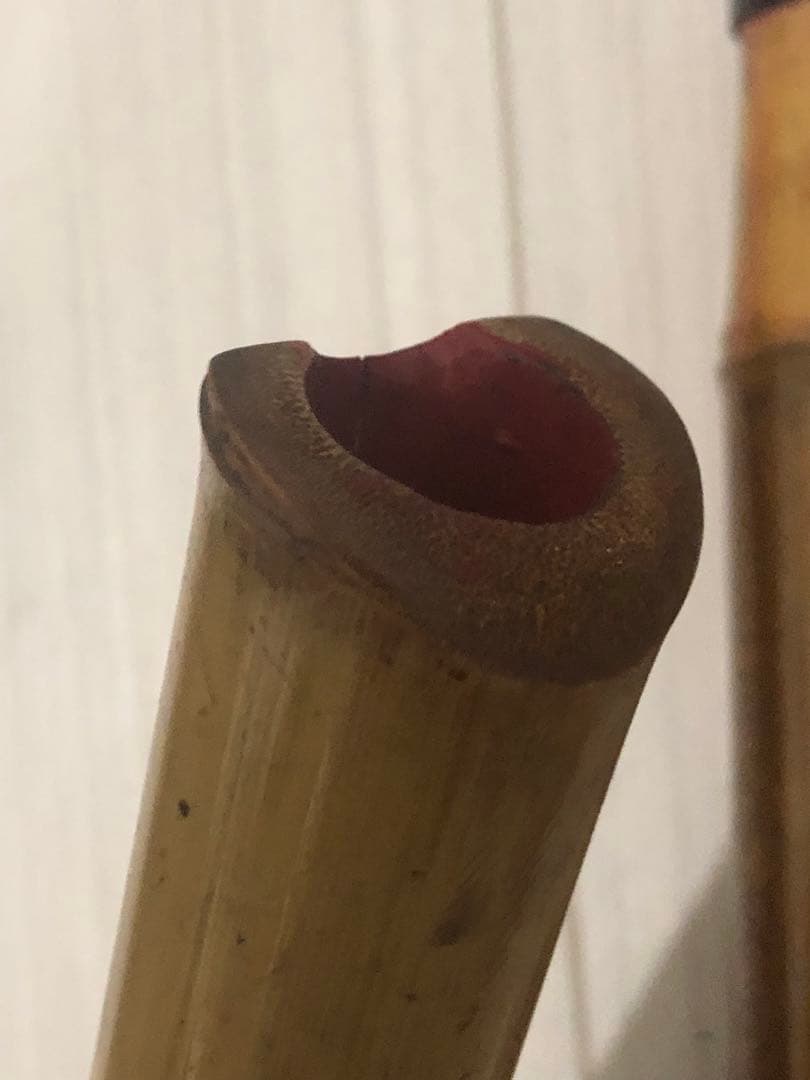 尺八　一尺八寸　塚本雅童　割れあり　現状品　ジャンク品