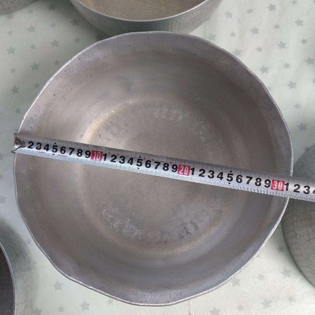 アルミ打ち出し鍋☆雪平鍋 やっとこ鍋 6個セット　中尾アルミ製