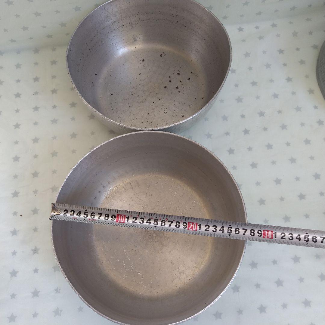 アルミ打ち出し鍋☆雪平鍋 やっとこ鍋 6個セット　中尾アルミ製