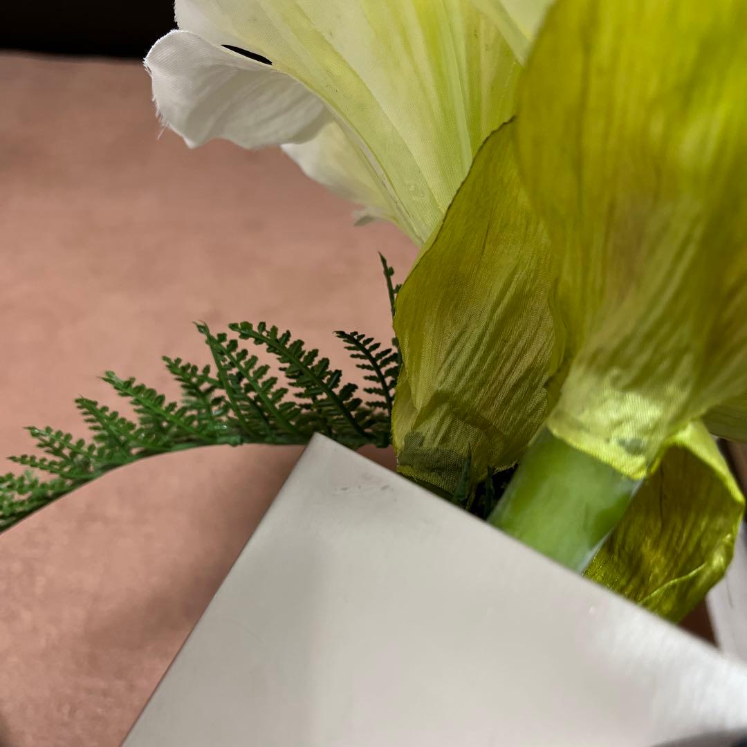 花瓶　造花　草　フラワーベース　紫陽花