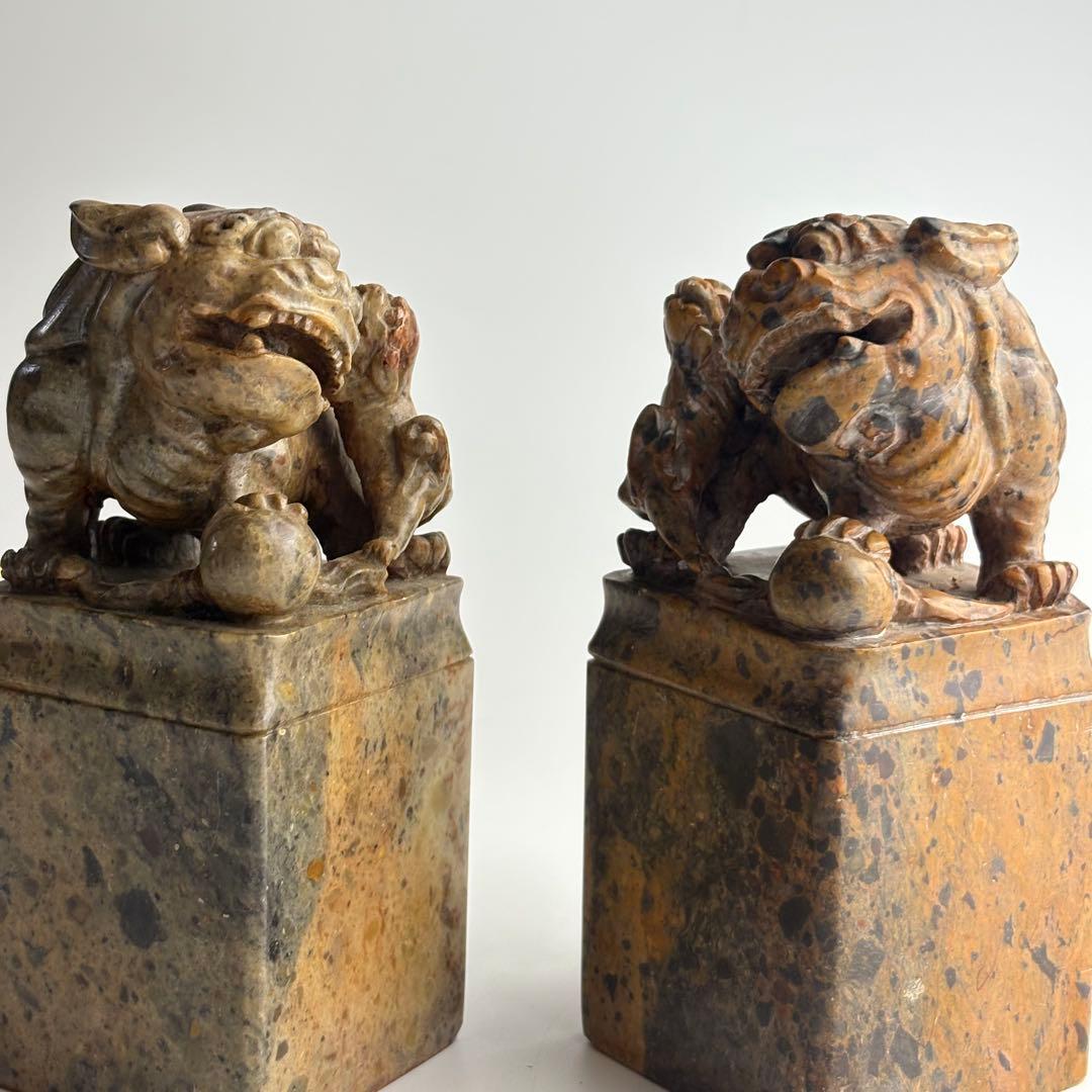 中国 印材 寿山石 書道 篆刻 2点 まとめて