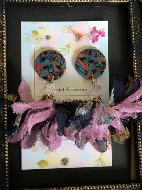 テトさん専用♡《一点物シリーズ!!》フワフワタッセル ピアス イヤリング