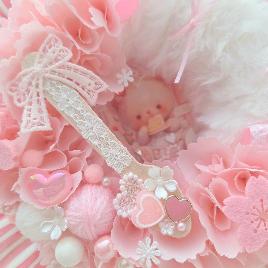 布リース*SAKURA mousse*　さくらリース