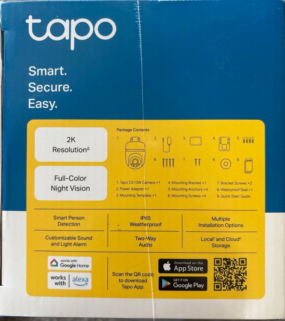 Tapo C510W 2K Wi-Fiカメラ　防犯カメラ　屋外用