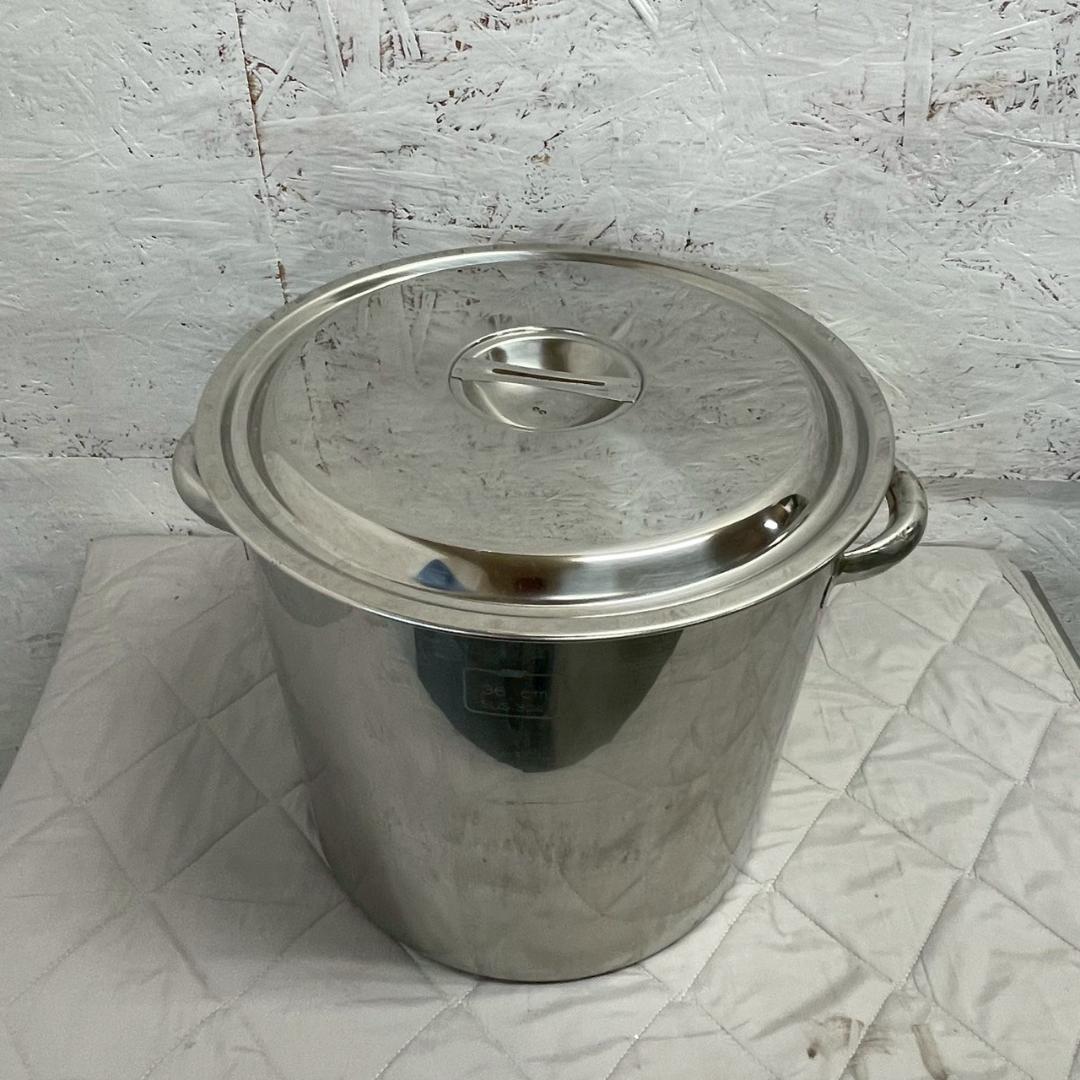 【EBM】 ステンレス製 寸胴鍋 両手鍋 ステンレス鍋 厨房 A0482