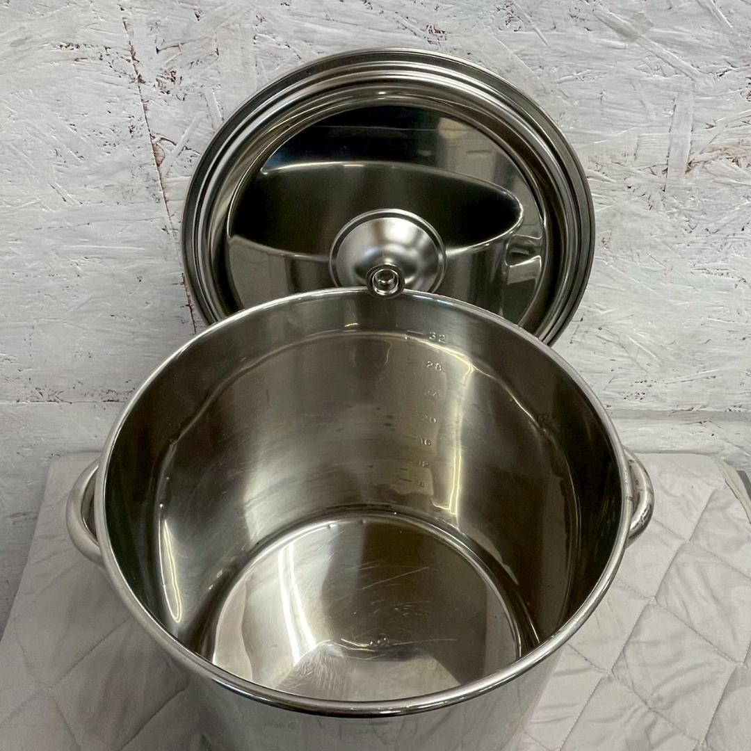 【EBM】 ステンレス製 寸胴鍋 両手鍋 ステンレス鍋 厨房 A0482