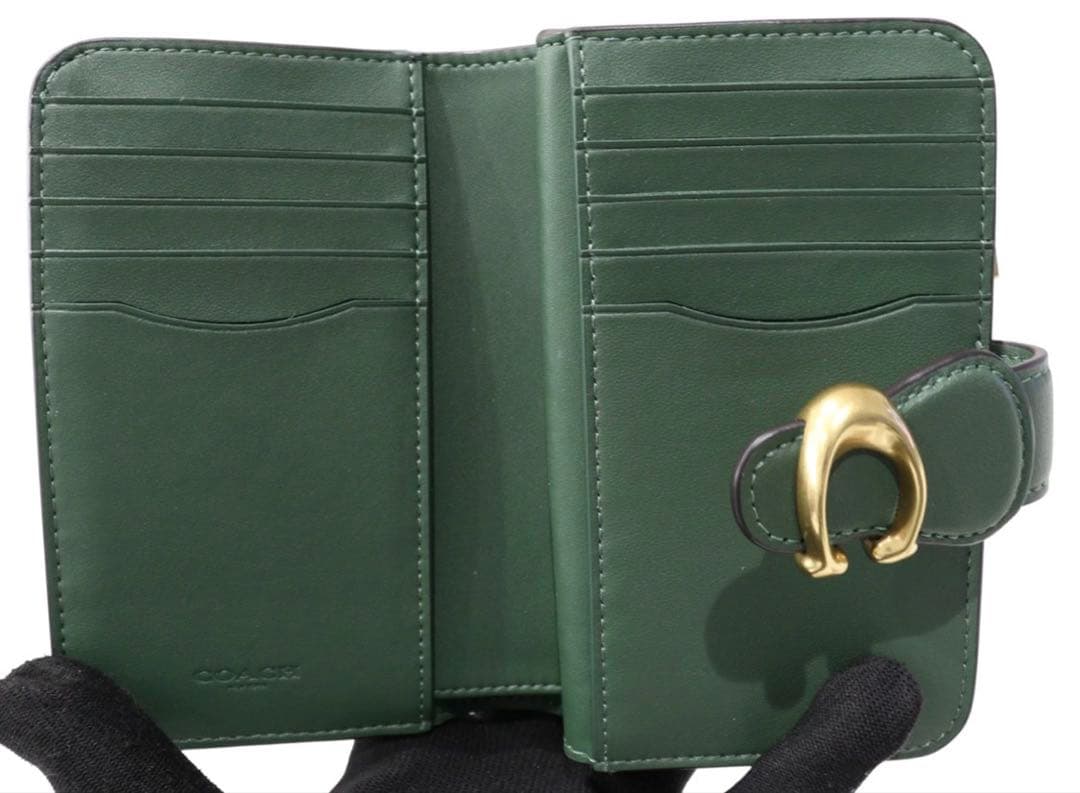 COACHコーチタビースムーズレザーミディアムウォレット
