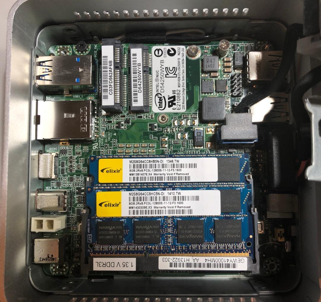 Intel NUC D54250WYKH(i5-4250U)&メモリ16GB