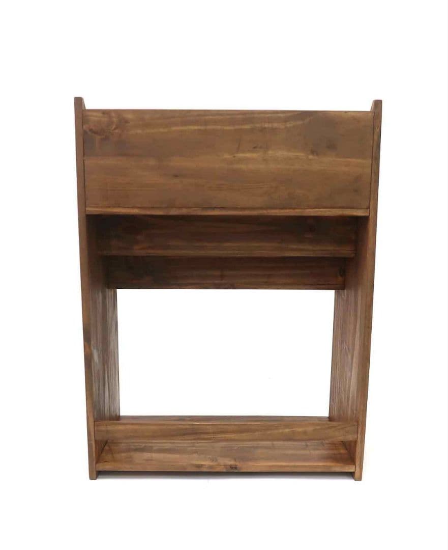 ナインマーケ木製ハンドメイドマガジンラック本棚大型絵本ブックシェルフアンティーク