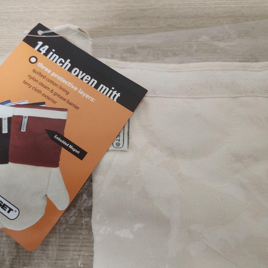 ル・クルーゼ　オーブンミトン　オーブンミット　マグネット入り　クリーム